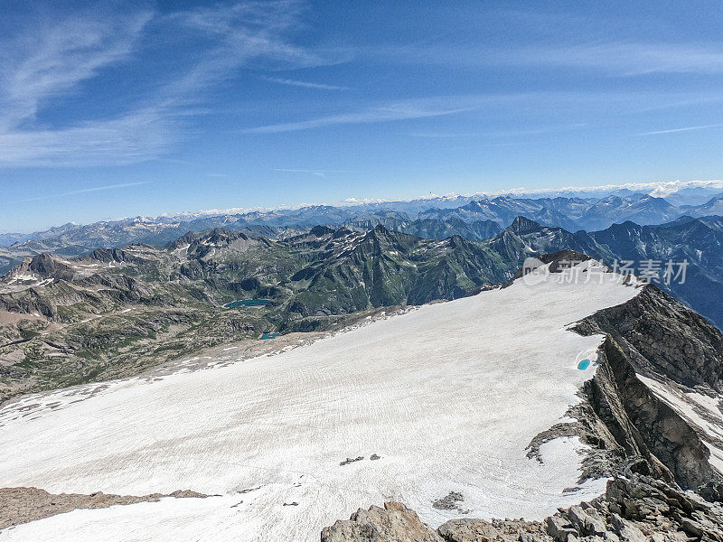 阿尔卑斯山风景在瑞士阿尔卑斯山