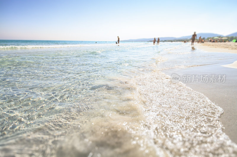美丽的地中海翡翠海岸海滩