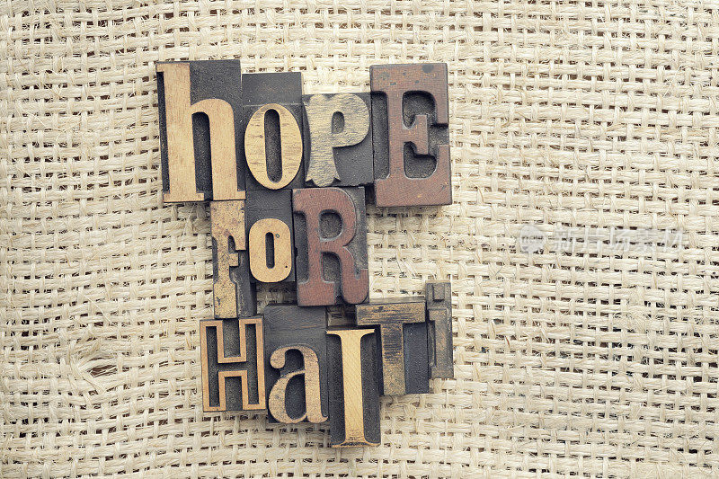 海地的希望-老式木版印刷。系列