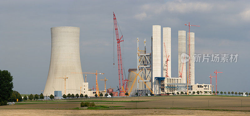 电厂建设工地