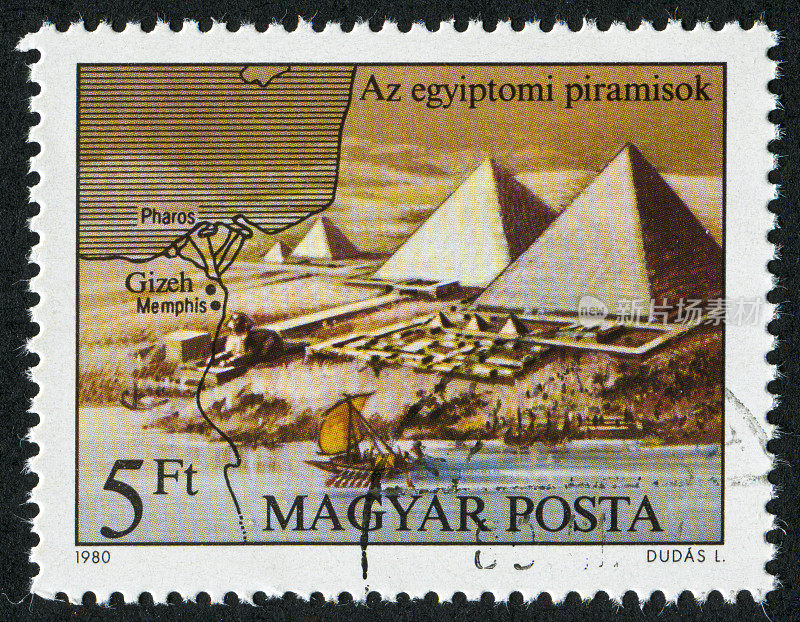 埃及金字塔的邮票
