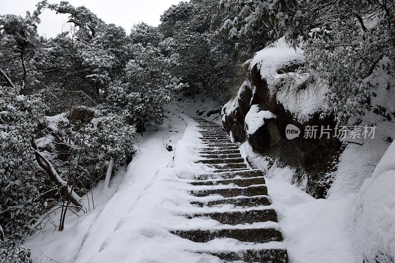 受中国黄山极地涡旋影响