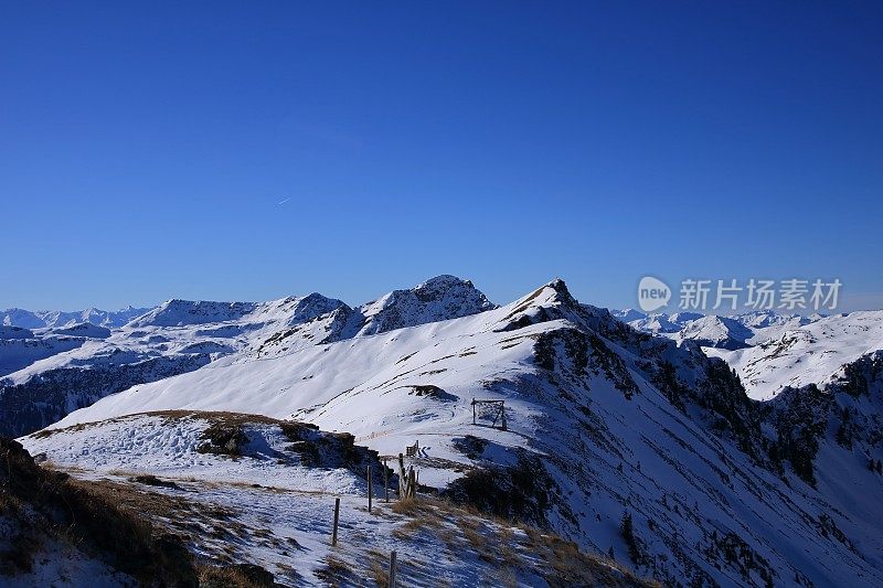 冬季奥地利萨尔巴赫马戏团滑雪胜地