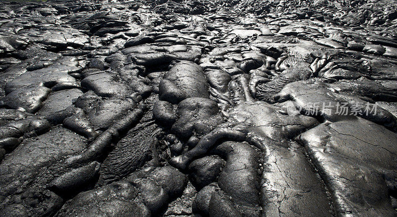 基拉韦厄火山硬化的熔岩流