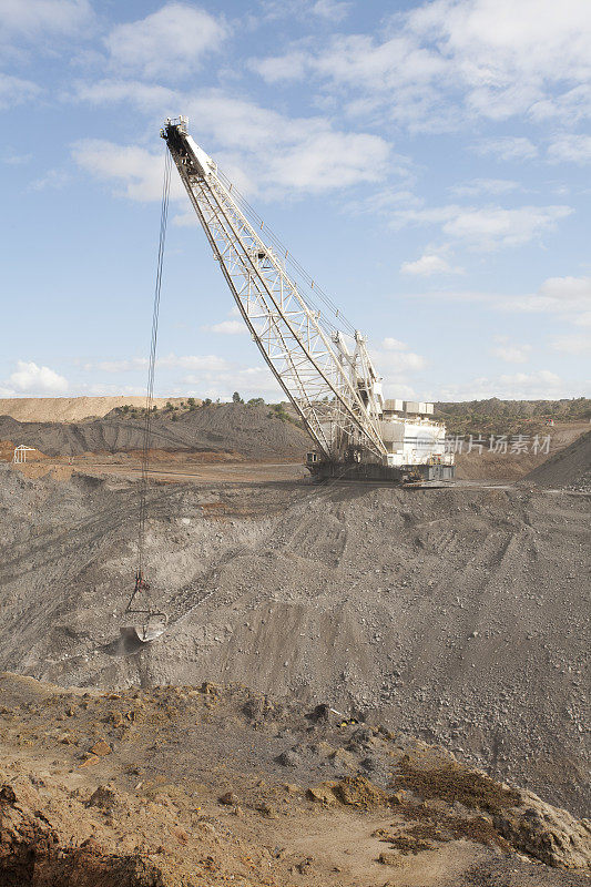 煤矿工业中的拖曳线