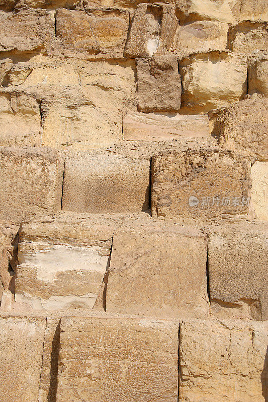 大金字塔特写，吉萨，埃及。