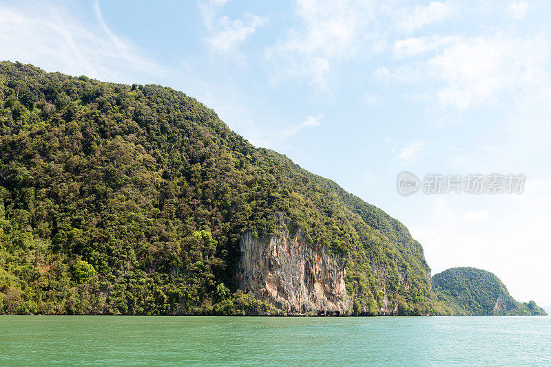 崎岖的喀斯特山区热带香港群岛泰国