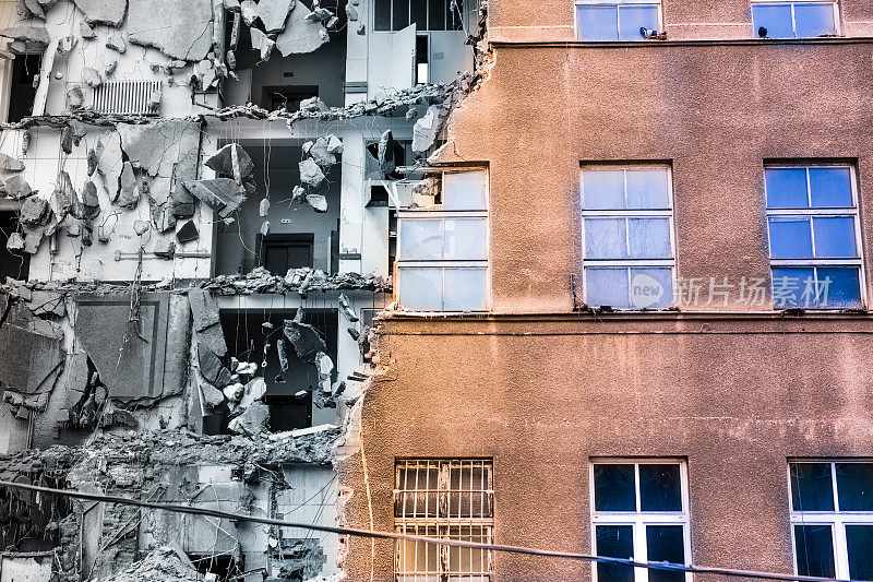 建筑物、建筑工地被毁