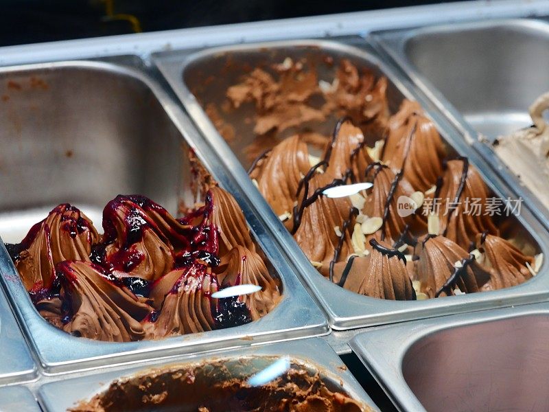 泰国，有意大利冰淇淋柜台