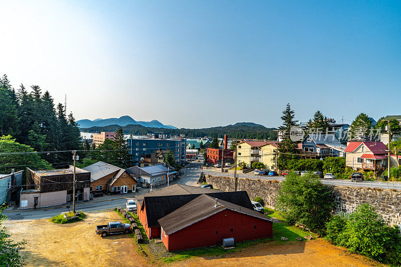 美国阿拉斯加州凯奇坎的格兰特街景