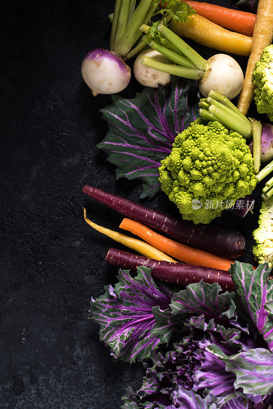 市场新鲜蔬菜边框背景