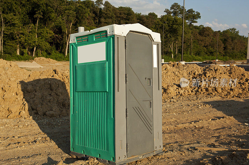建筑工地的便携式厕所