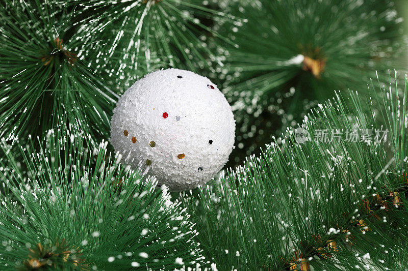挂在树上的圣诞装饰