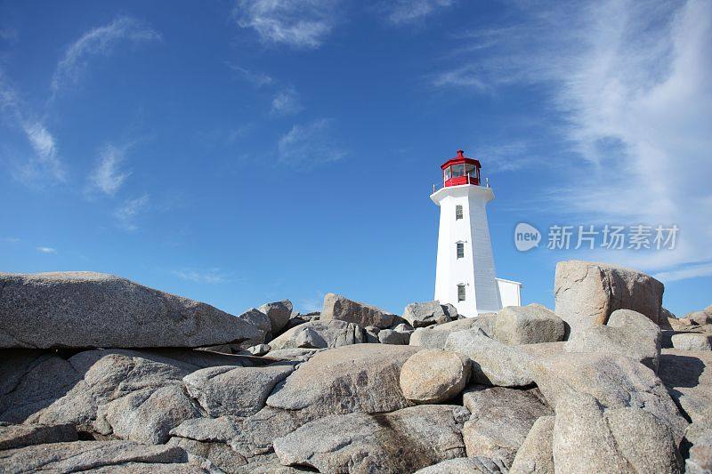 佩吉斯湾灯塔的风景