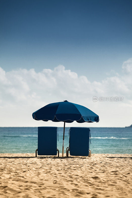 佛罗里达州迈阿密的沙滩伞