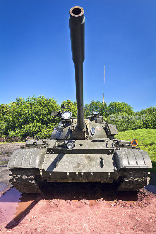 T-55坦克在军事训练区