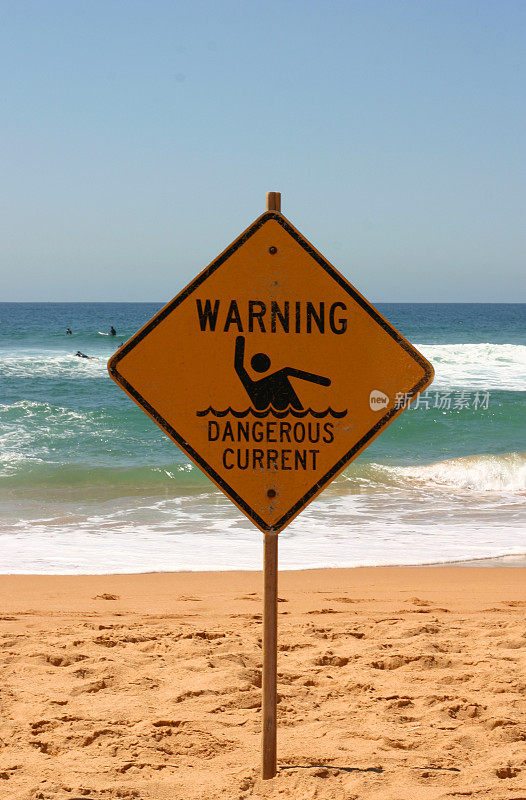警告标志-危险洋流