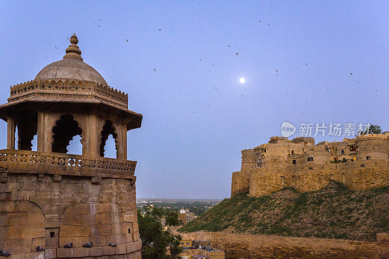 印度拉贾斯坦邦的Jaisalmer堡