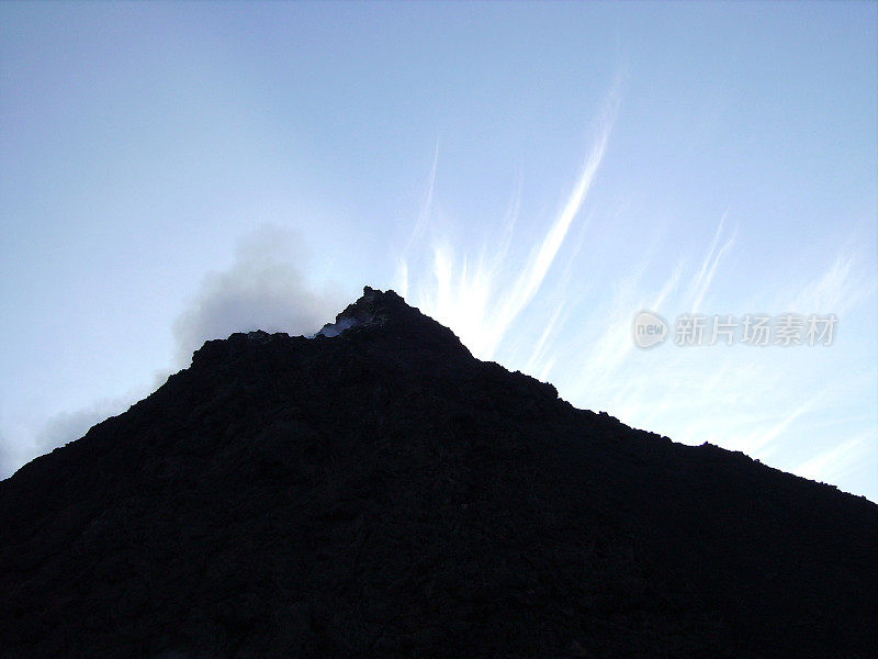 危地马拉帕卡亚火山山顶