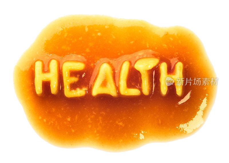 “健康”是用字母意大利面条拼出来的