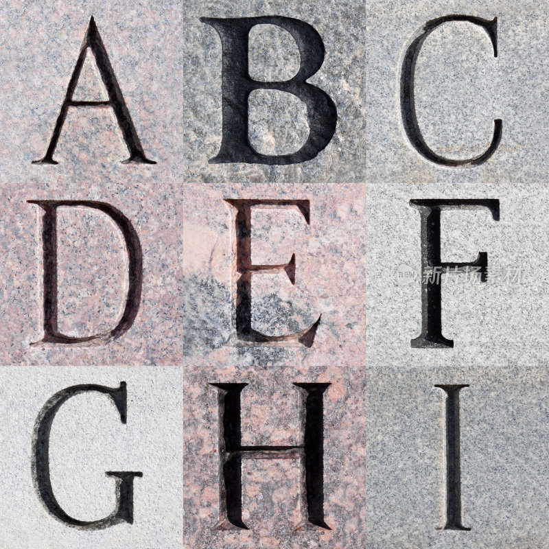 石刻字母系列