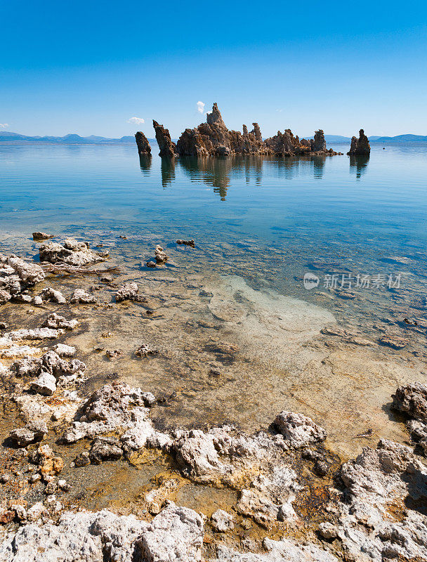 莫诺湖，东Sierra，加利福尼亚