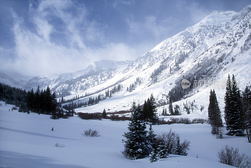 雪崩地区，落基山脉