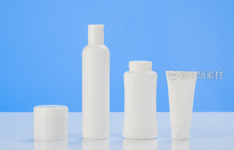 管奶油或凝胶白色塑料包装产品模型