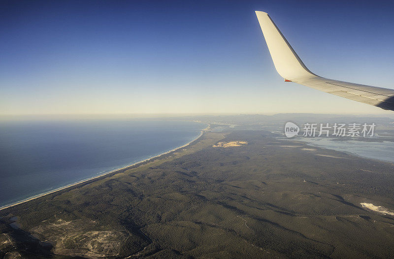 飞越北斯特拉德布鲁克岛，昆士兰，澳大利亚