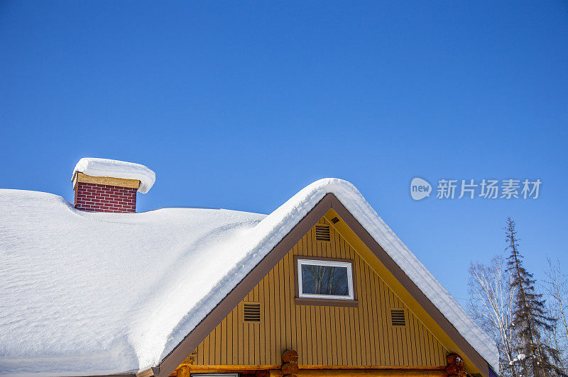 雪景,雪,屋顶