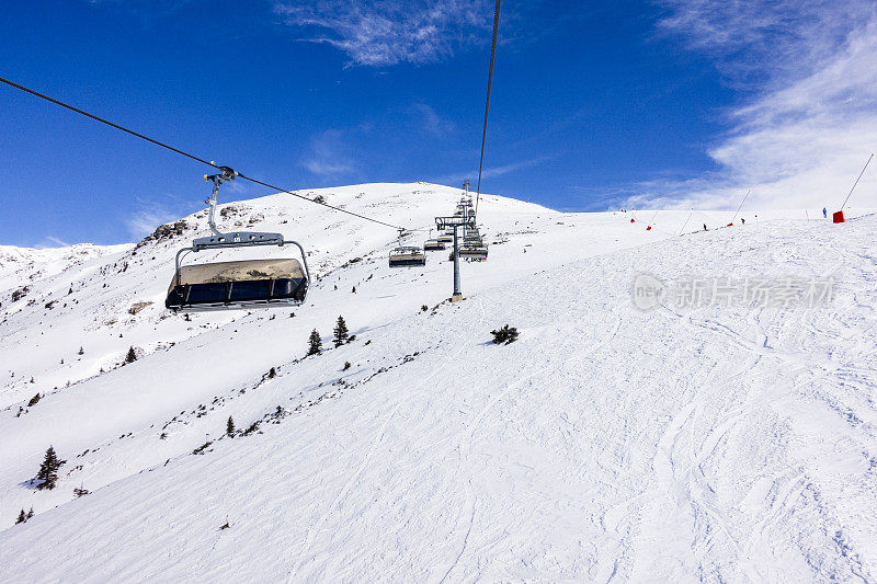 冬季滑雪景观