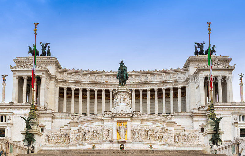 维克多·伊曼纽尔二世国家纪念碑，威尼斯广场，意大利罗马。