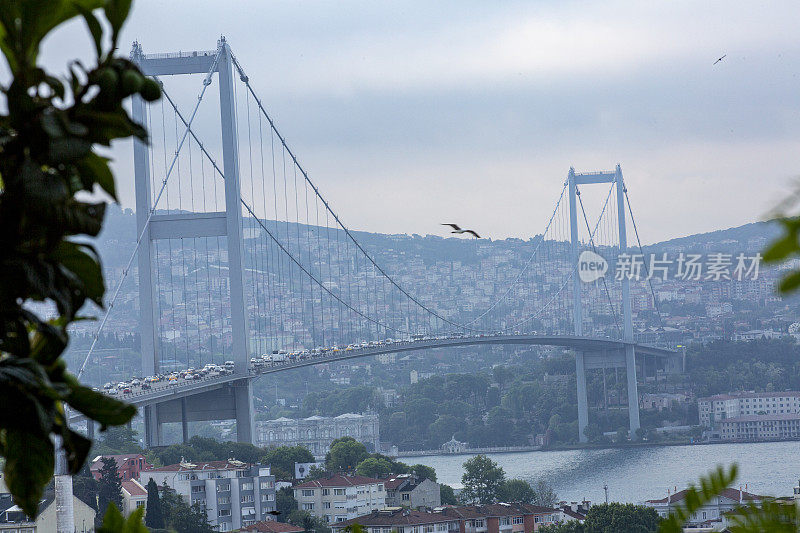 伊斯坦布尔博斯普鲁斯海峡的交通状况