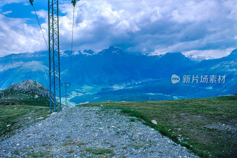 20世纪80年代，瑞士圣莫里茨的皮兹奈尔景观