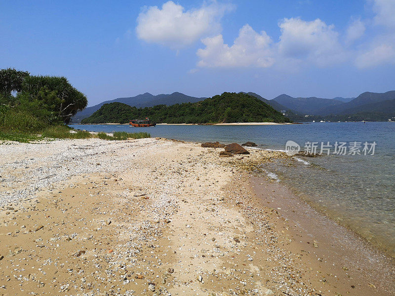 位于香港西贡白沙洲岛的沙洲