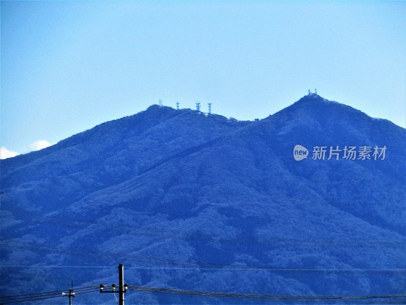 日本。2月。蓝山筑波。