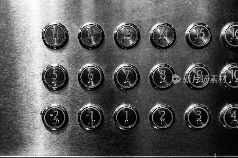 电梯圆钮