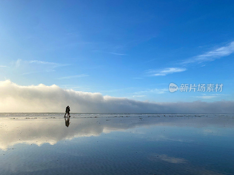 沿海岸线散步