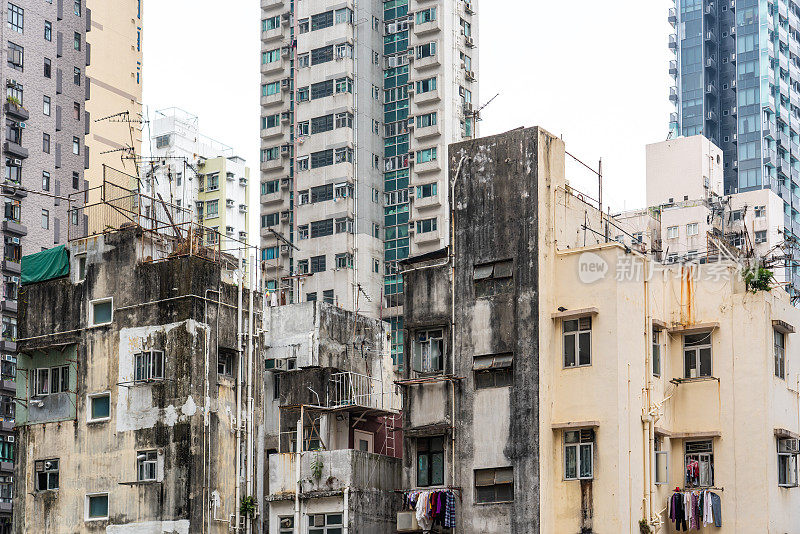 香港拥挤的房屋