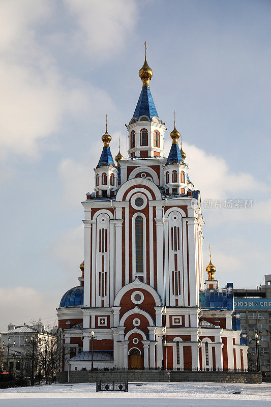俄罗斯远东哈巴罗夫斯克市的死亡大教堂