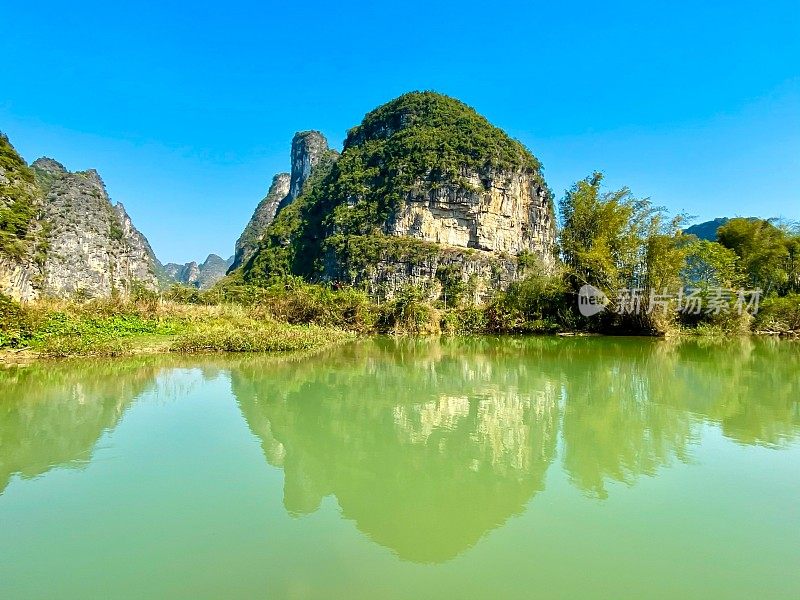 中国广西美丽的喀斯特山水