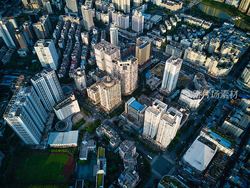 中国广西南宁的城市天际线