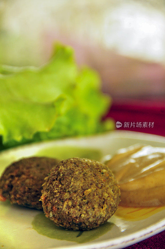 素食食物;迷迭香小麦肉丸