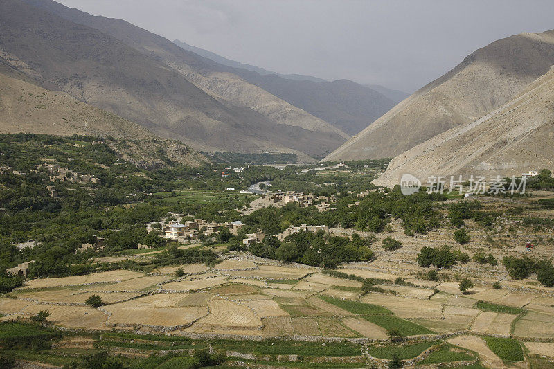 阿富汗潘杰希尔山谷肥沃的土地