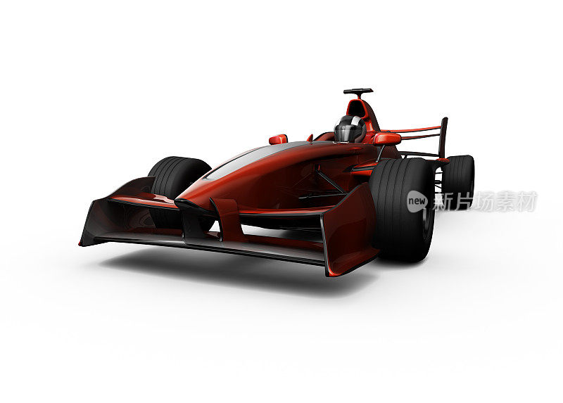 3D红色F1赛车前端