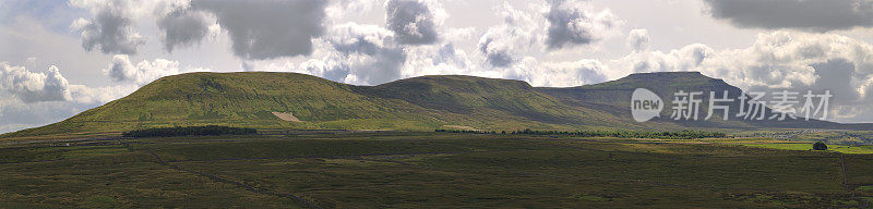 Ingleborough,约克郡山谷