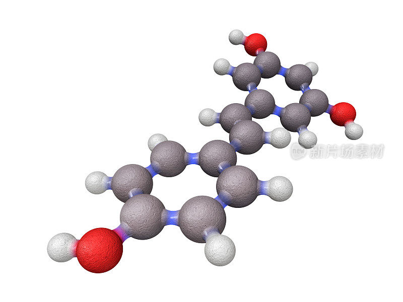 白藜芦醇的分子