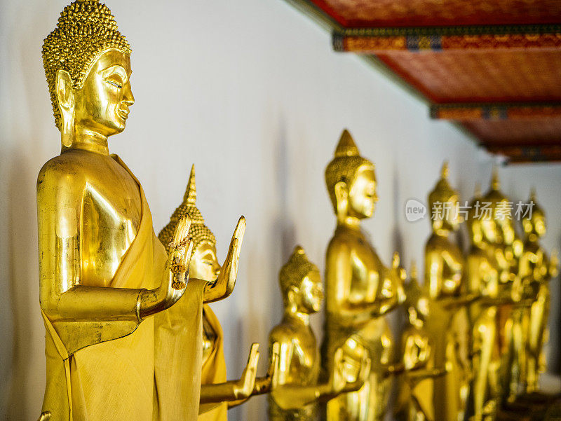 泰国曼谷卧佛寺的佛像