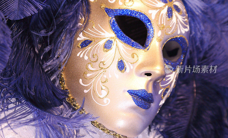 美丽威尼斯，意大利狂欢节面具