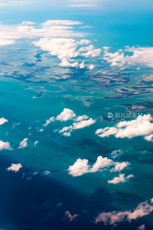 佛罗里达群岛，美国鸟瞰图